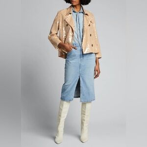 Veronica Beard Darya Sequin Trench